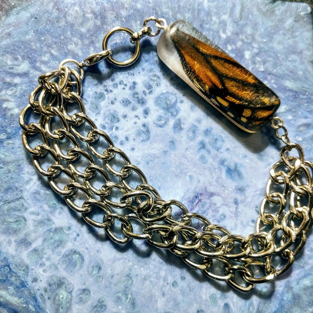 Resin Monarch bracelet